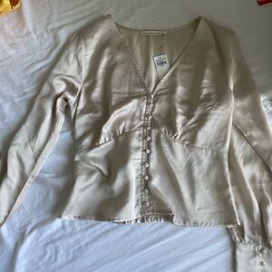 Satin Abercrombie shirt